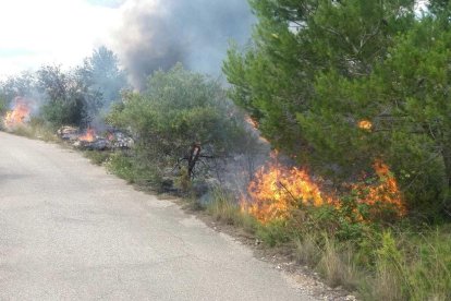 Imatge de l'incendi.