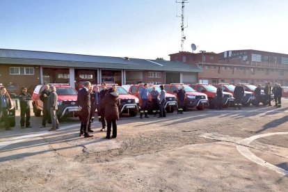 Aquest divendres s'ha fet la presentació dels nous vehicles dels bombers.