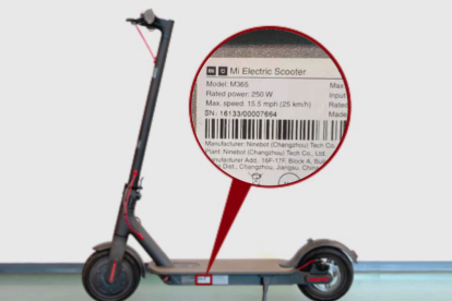 Imatge del model Xiaomi Mi Scooter M365.