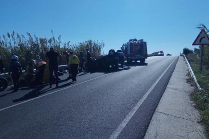 L'accident ha tingut lloc aquesta tarda a la TP-7255 que uneix Reus amb El Morell