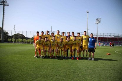 Un onze del juvenil del CF Vilaseca, que juga en la categoria Nacional.