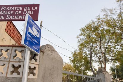 Una càmera de vigilància instal·lada a Sant Josep Obrer.