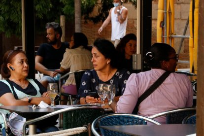 Imatge d'arxiu de la terrassa d'un bar.