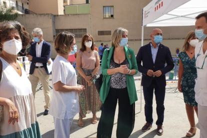 Visita al punto de cribado por PCR en el CAP Sant Pere