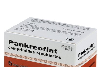 Imagen del medicamento, que sirve para flatulencias y digestiones pesadas.