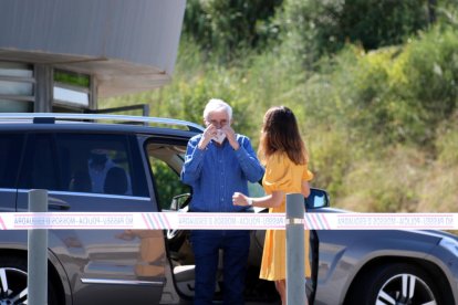 El extesorero de CDC Daniel Osàcar bajando del coche antes de entrar a la prisión de Barros|Herpes 2.