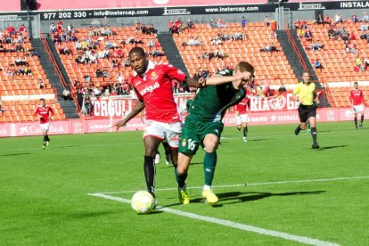 Romain Habran, durant un partit amb la samarreta del Nàstic.