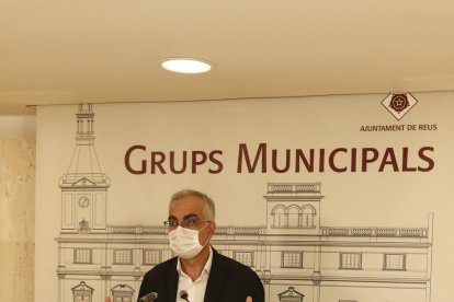 El portavoz del grupo del PSC, Andreu Martín, ayer.