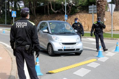 Control de la Policía Local de Palafrugell.