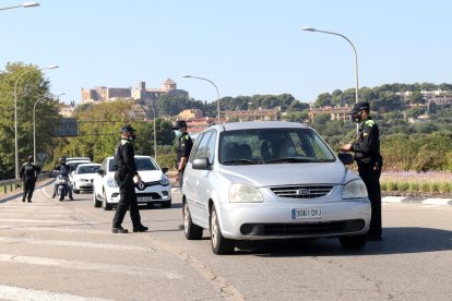 Pla general del control policial de desplaçaments entre Torredembarra i Altafulla.