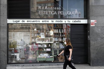 Una peluquería de Bilbao.