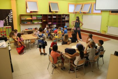 Pla obert d'una classe d'infantil de l'Escola Catalònia de Barcelona