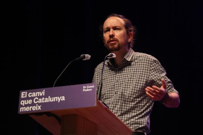 El exvicepresidente del gobierno español y secretario general de Unidas Podemos, Pablo Iglesias.