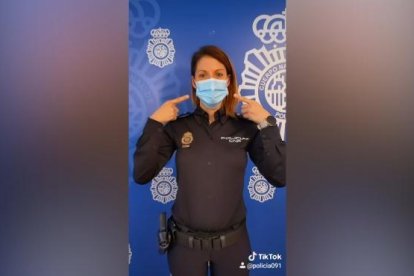 Captura del TikTok oficial de la Policía