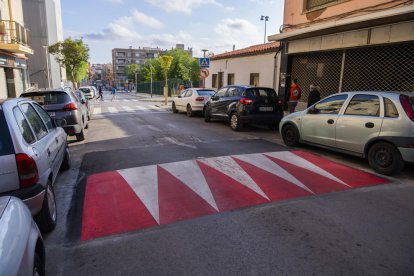 L'Ajuntament ha instal·lat recentment un reductor de velocitat al carrer Vint-i-dos de Bonavista.