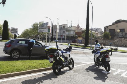 Imatge d'arxiu d'agents de la Guàrdia Urbana al Santuari.