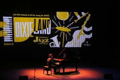 El pianista Marco Mezquida al festival Dixieland en Tarragona.