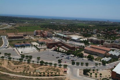 Imatge aèria de la zona escolar del Vendrell.