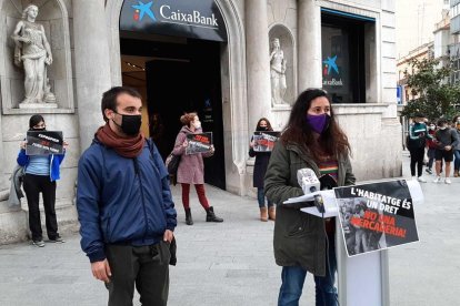 Imatge de la presentació de la campanya a la Rambla Nova.