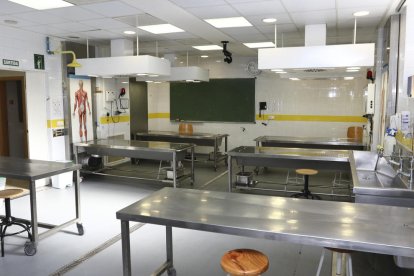 La sala de disección de la facultad de Medicina.