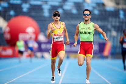 Gerard Descarrega, durante la carrera.