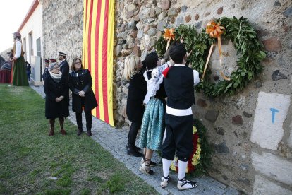 Imagen de archivo de la ofrenda floral.