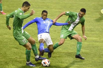 Joanet, durante un partido esta temporada, fue el autor de uno de los goles que impidieron que el Nàstic ganara en Lleida en la ida.