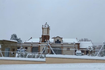 Imagen de la nieve acumulada en Falset