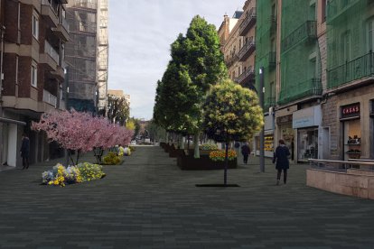 Proyecto de cómo quedará la calle Canyelles.