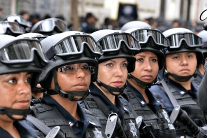 Imagen de archivo de algunas mujeres policía en México.