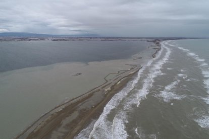 Plano general del Trabucador, ubicado en el Delta del Ebro