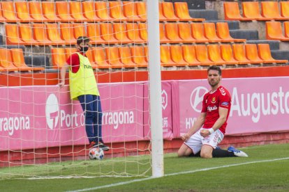 Fausto Tienza, durante el Nàstic-Lleida.