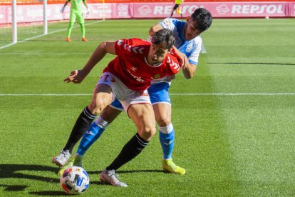 Pedro Martín, durante un momento del Nàstic-Prat del pasado domingo.