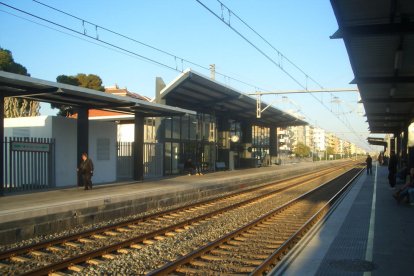 Imagen de la estación de tren en Segur de Calafell.