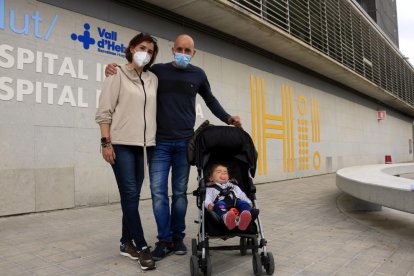 Martina, una de las niñas trasplantadas de hígado en el Vall d'Hebron.