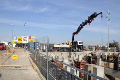 Pla general de les obres de contrucció de l'hospital annex a l'Arnau de Vilanova de Lleida.