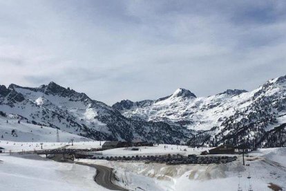 Imagen de la nieve después del temporal Filomena.