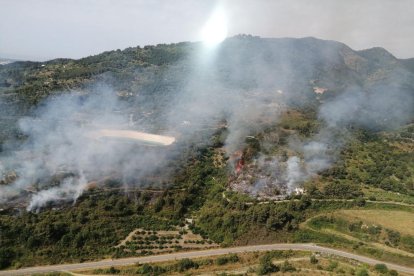 Imatge de l'incendi.