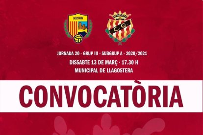 La convocatoria del Nàstic para el duelo de Llagostera.