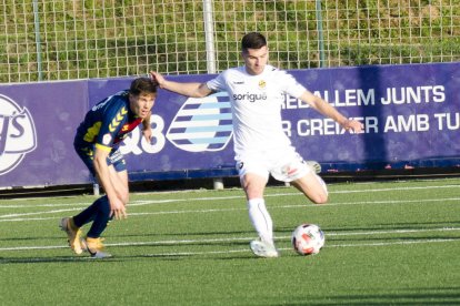 Bonilla, durant el Llagostera-Nàstic.