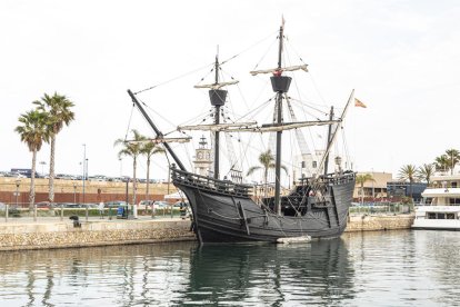 Imatge del vaixell Nao Victòria, que es podrà visitar al Port fins al diumenge dia 20 de juny.