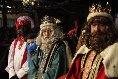 Los Reyes Magos, en su llegada a Valls en enero del 2020.