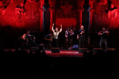 El concert de la Barcelona Gipsy BalKan Orchestra al Palau de la Música.