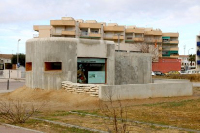 Plano general del bunker reconstruido parcialmente en Cunit.