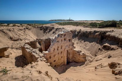 Imatge de les restes de les termes romanes localitzades al Cabo de Trafalgar.