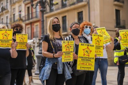 Un instante de la protesta.