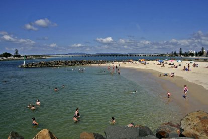 Imagen de archivo de la playa de Tuncurry, donde se produjo el ataque.