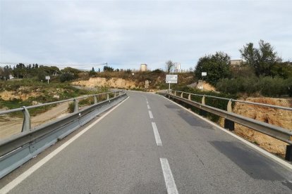 Imatge de l'estat actual de la carretera.