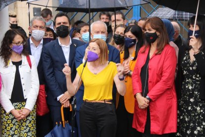 L'expresidenta del Parlament Carme Forcadell, després de sortir de Wad-Ras.