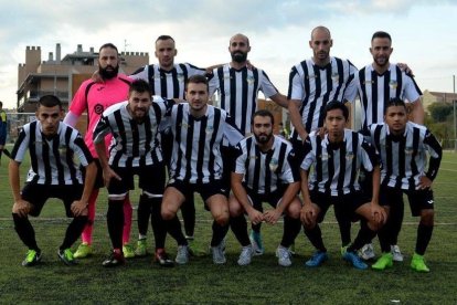 La primera plantilla del Falset Esportiu, que esta temporada ya no competirá más.